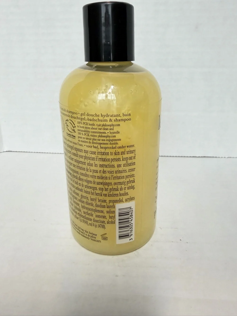 Philosophy Lemon Custard Hydrating Shower Gel 8 oz Bergamot Vanilla Bath Wash - Picture 6 of 7